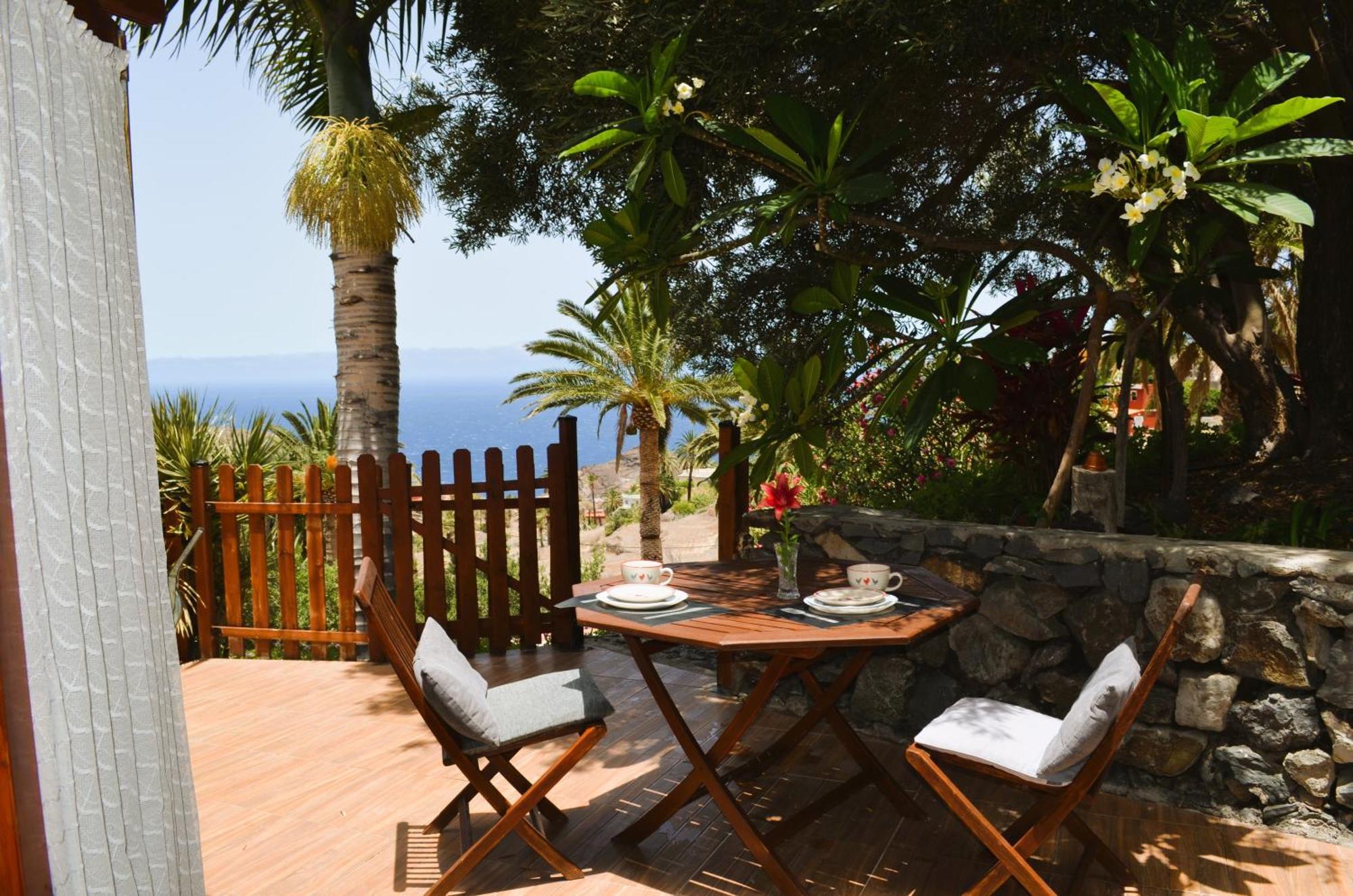 Cabana Los Palmeros, Vista Al Mar Y La Montana Alojera Eksteriør bilde